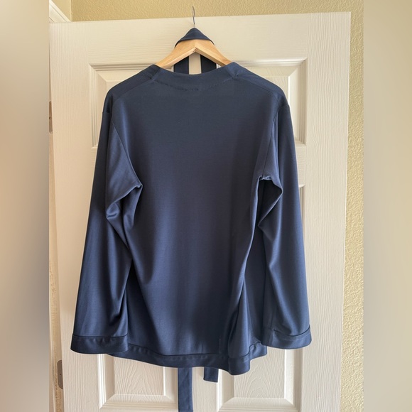 Aman Silk Wrap Robe Cardigan - Picture 2 of 8